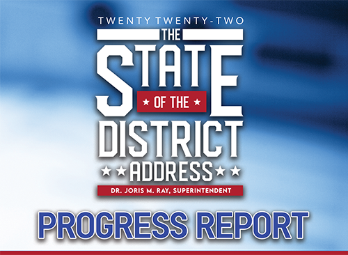 State of District Event Bright banner